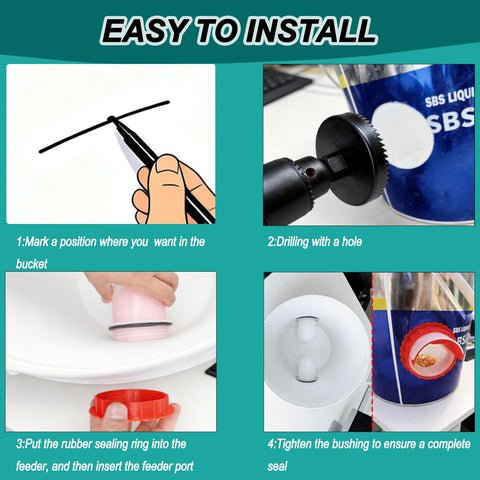 EBIUF complete feeder waterer set bundles cups and ports for year-round use.