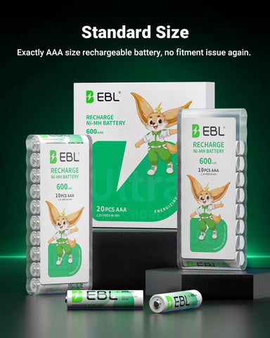 EBL aaa battery powered remotes and toys around home