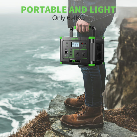 EBL camping use scene shows reliable power for outdoor moments.