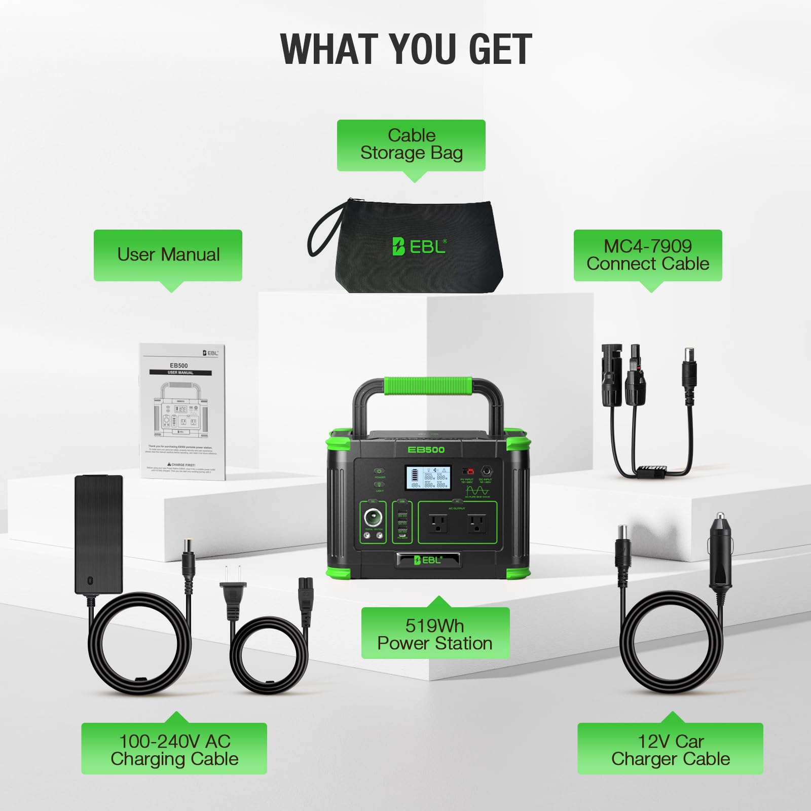EBL compact weight highlights easy transport for travel.