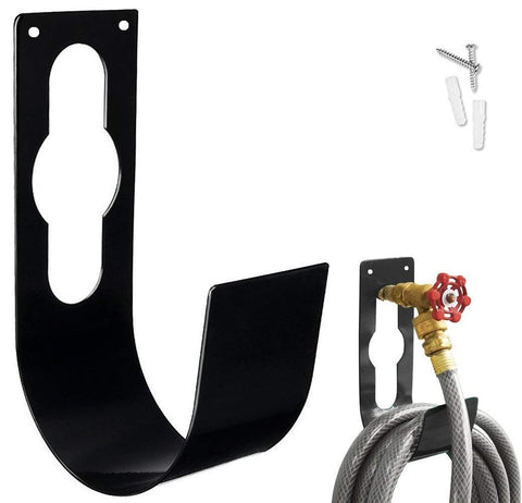 Ebliiny garden hose holder wall mount with large capacity for long expandable hoses.