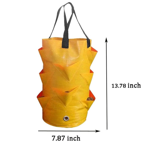 EBOCACB foldable strawberry grow bag offers portable balcony gardening and simple storage.
