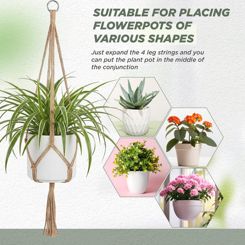 33-inch length provides graceful drape for larger plant pots.