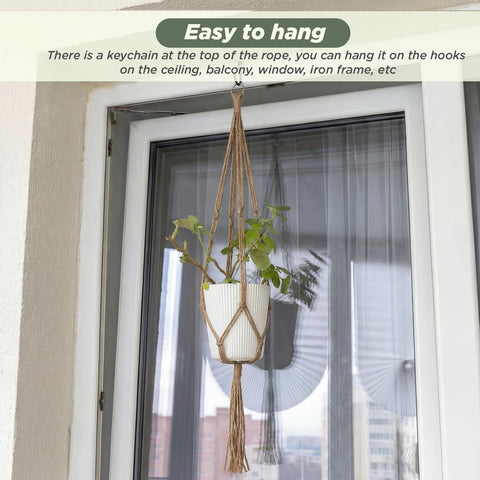 Stainless top ring supports secure hanging from hooks and rails.