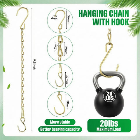 EBOOT hanging chain for lanterns, adjustable height for versatile lighting setups.