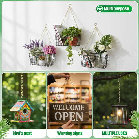 EBOOT hanging chain with weather-resistant finish, suitable for indoor or outdoor use.