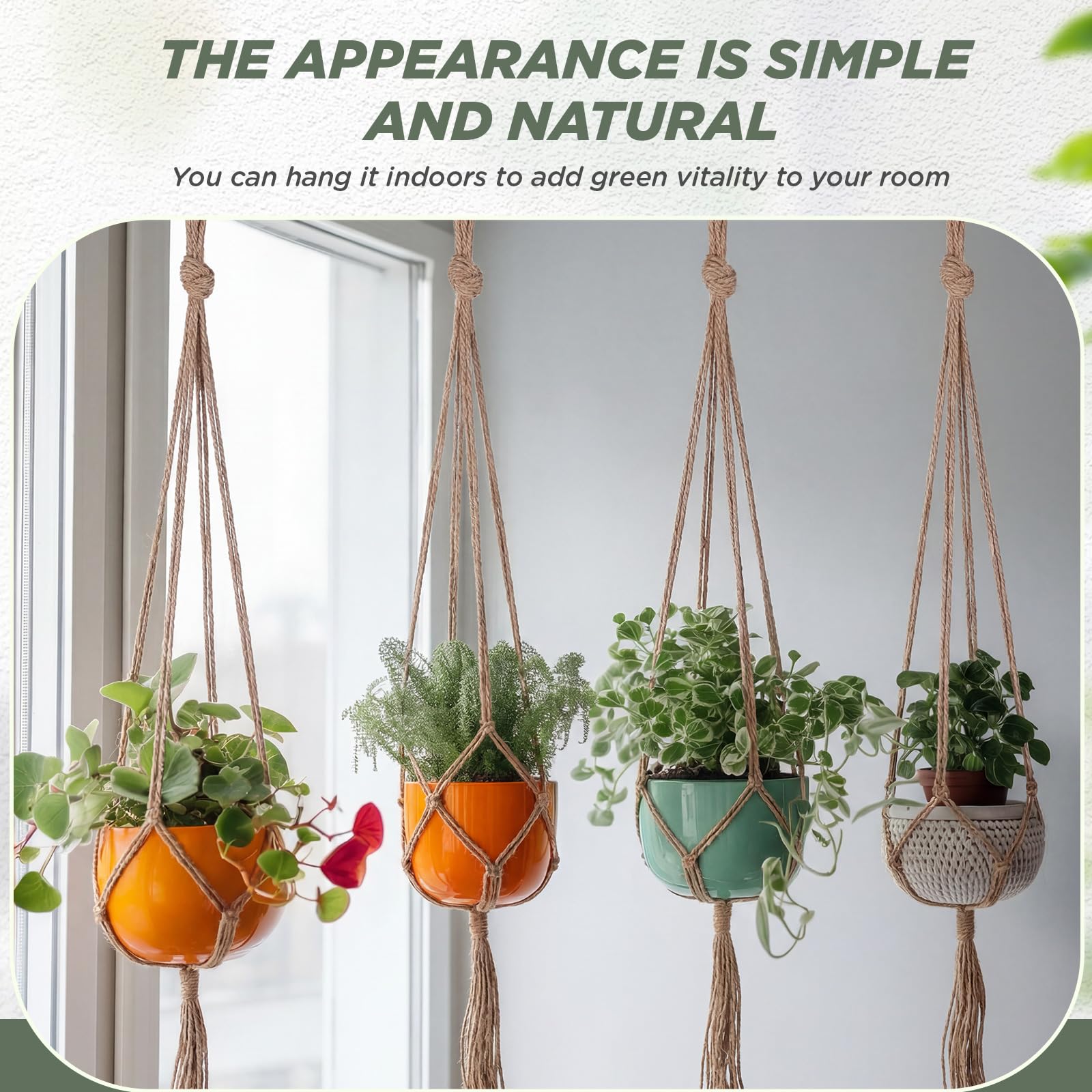 EBOOT macrame hanger designed for indoor and outdoor versatility