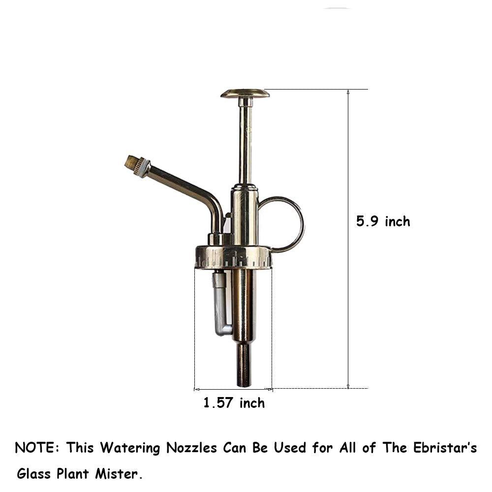 Ebristar ergonomic top pump with ring holder enhances comfortable spraying.