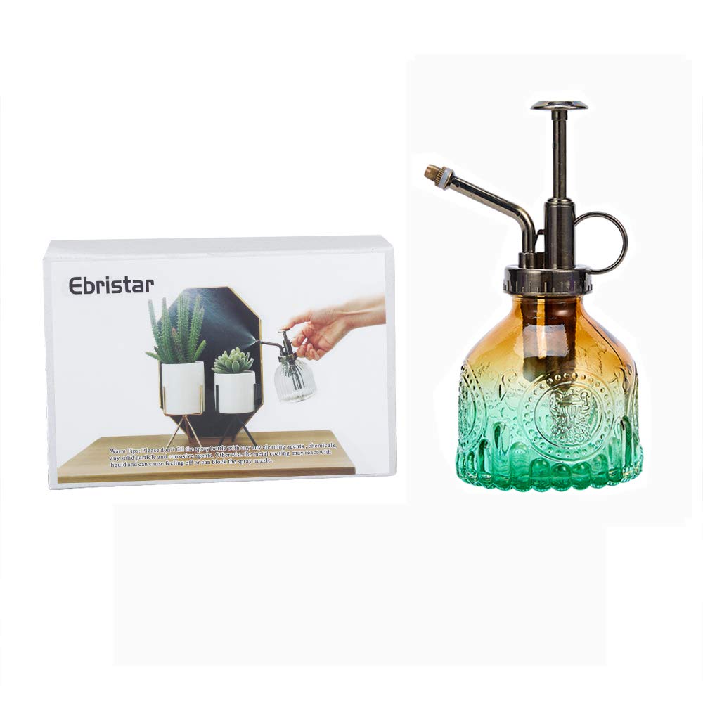 Ebristar green-brown gradient bottle elevates shelves and plant stands.
