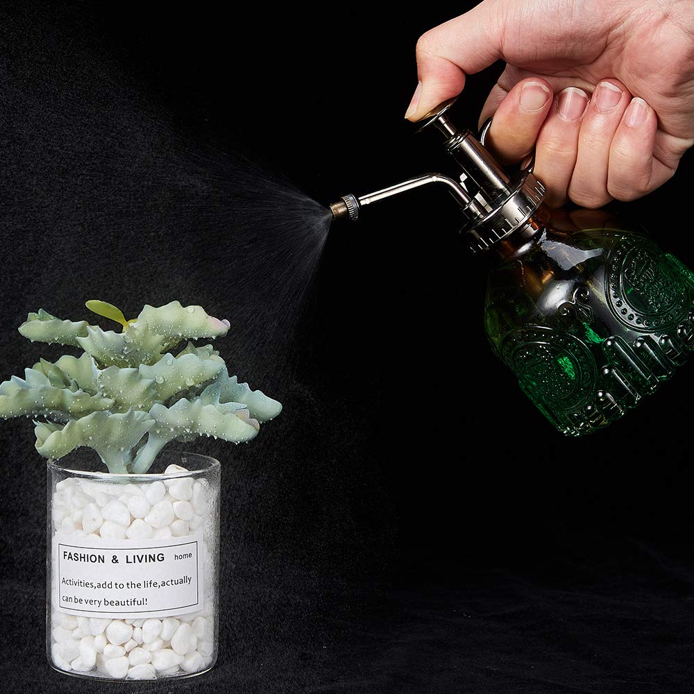 Ebristar indoor mister doubles as decor on a plant stand.