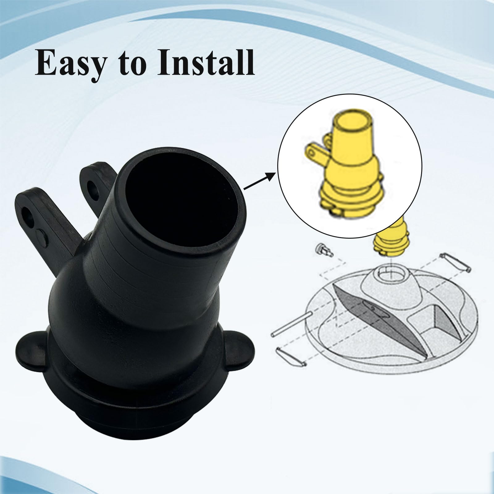 Ebrmeiwo GW9012 durable plastic material resists corrosion.