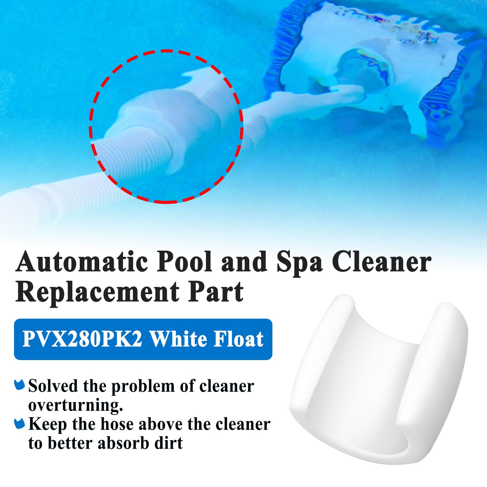 Ebrmeiwo PVX280PK2 floats use durable material for long-term use.
