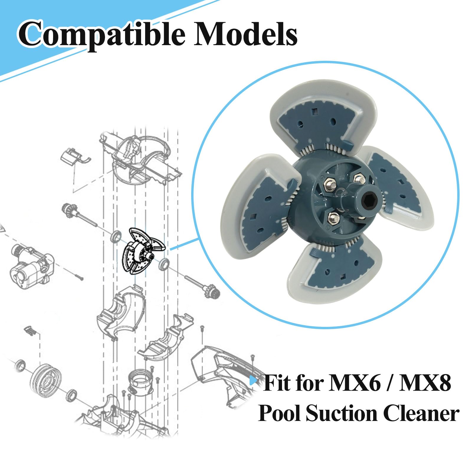 R0524900 engine replacement kit; easy installation for MX6/MX8.