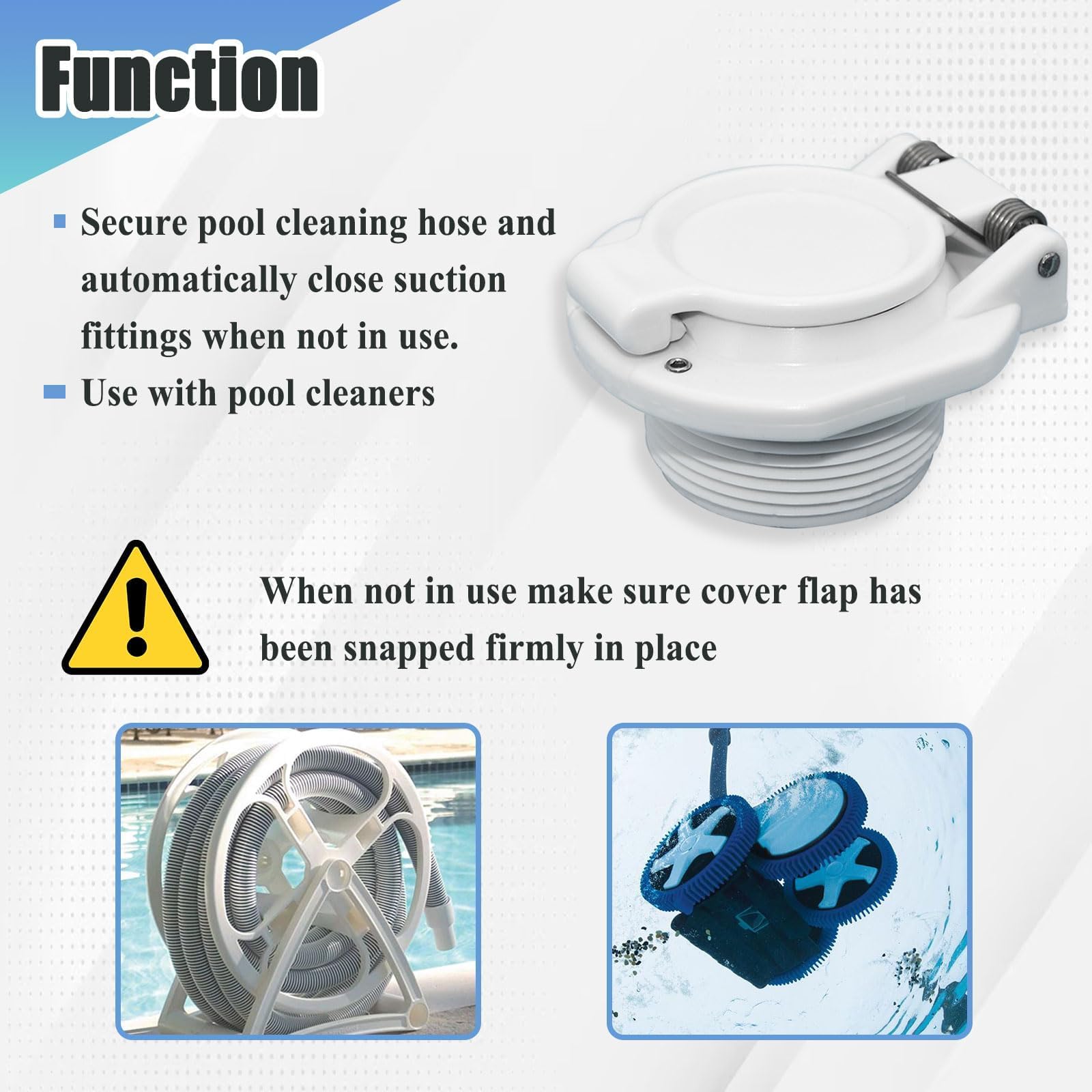 Ebrmeiwo W400BWHP corrosion-resistant material withstands pool chemicals over time.