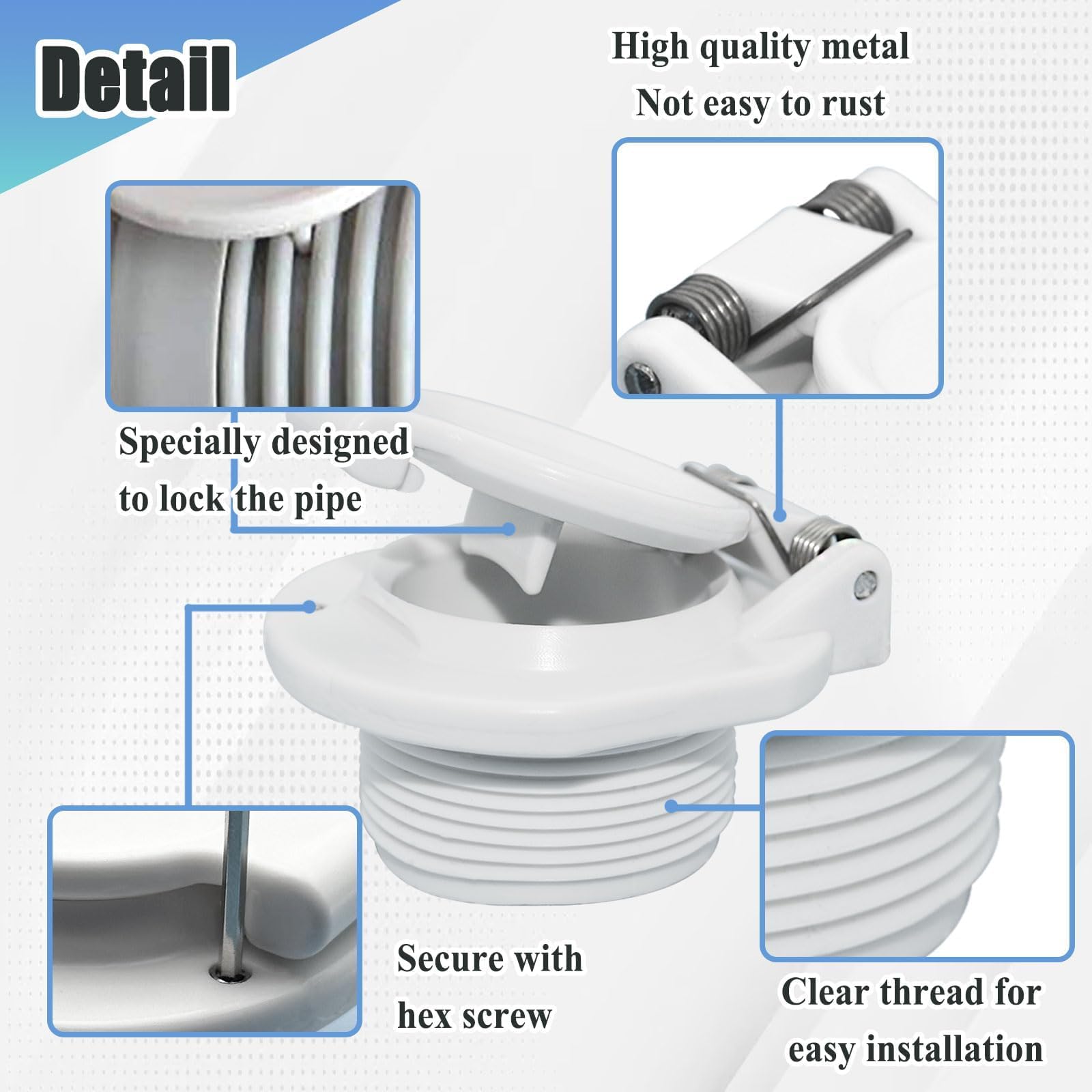 Ebrmeiwo W400BWHP packaging includes two locks and a wrench for replacement and readiness.