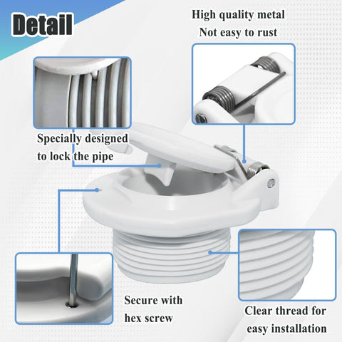 Ebrmeiwo W400BWHP packaging includes two locks and a wrench for replacement and readiness.