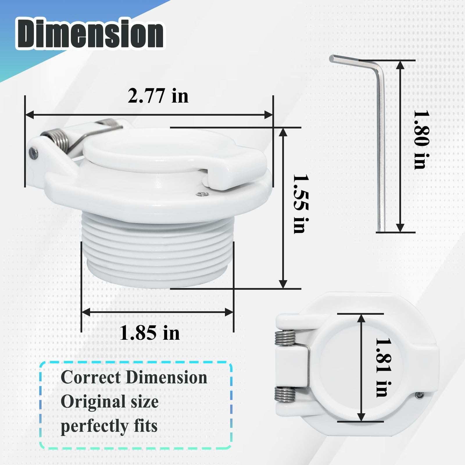 Ebrmeiwo W400BWHP included wrench aids simple installation and maintenance.