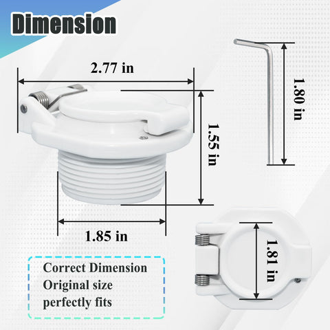 Ebrmeiwo W400BWHP included wrench aids simple installation and maintenance.