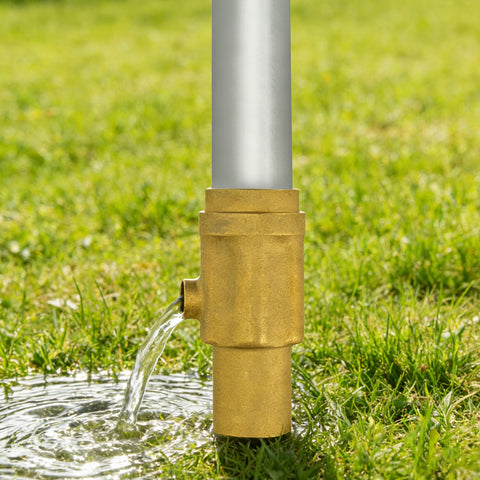 Ebusin frost-proof hydrant shows quick drainage after use