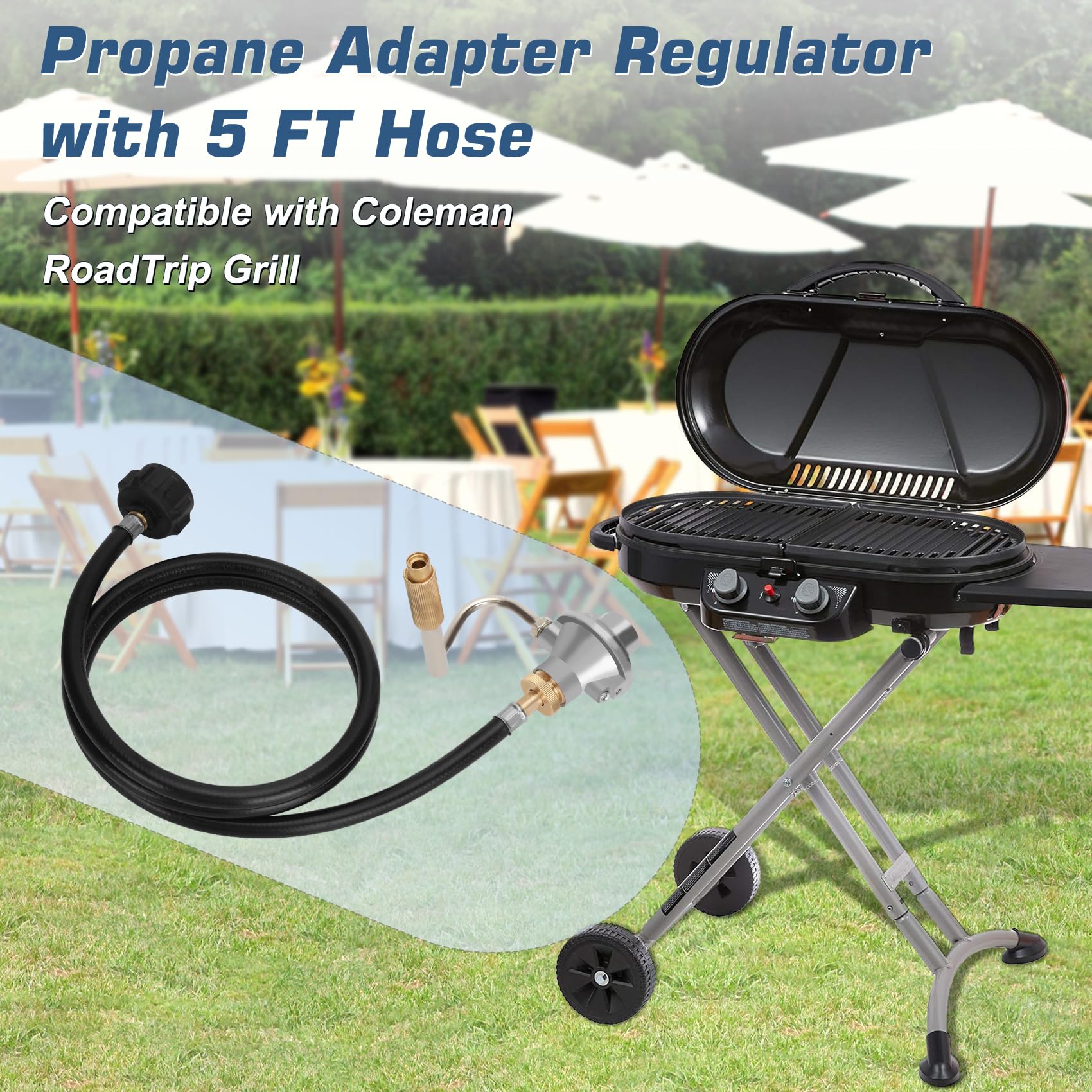 Ebusin 5ft propane adapter hose enables flexible setup