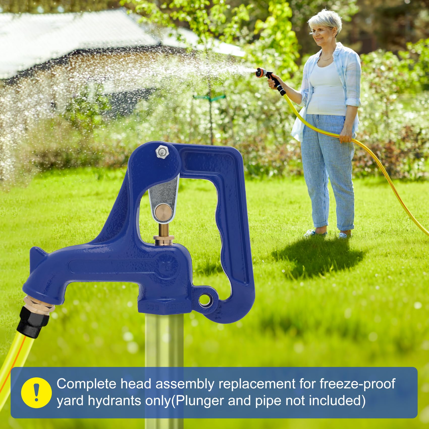 Ebusin Yard Hydrant Head packaging includes installation instructions