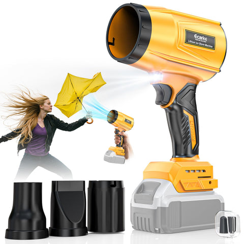 Ecarke 800000rpm leaf blower front view shows strong airflow for quick outdoor cleanup