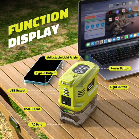 Ecarke compact inverter ideal for camping hiking and outdoor activities.