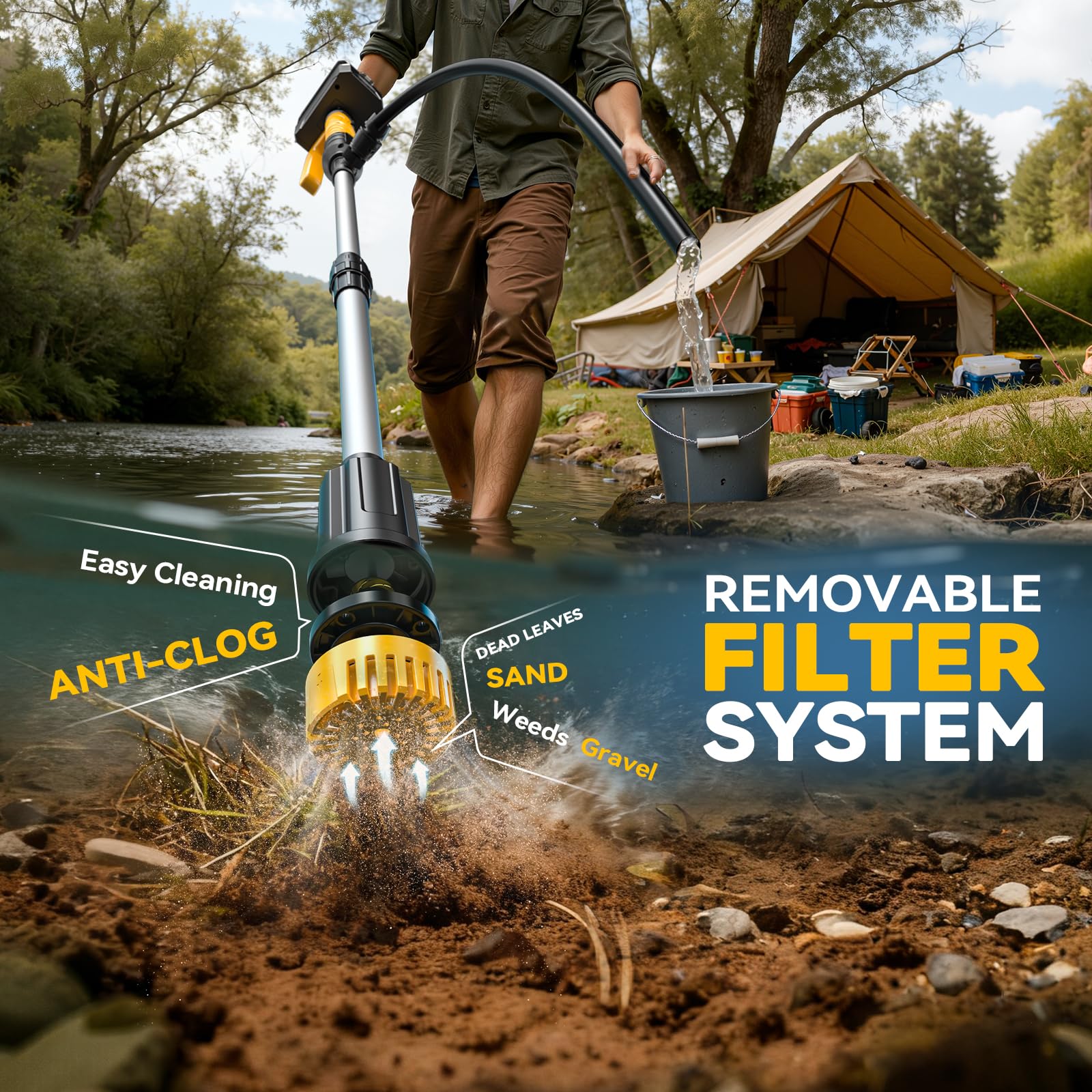 DeWalt 20V compatibility enables longer runtime with common batteries.