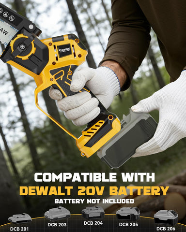 8-inch blade powers through heavier yard tasks with ease.