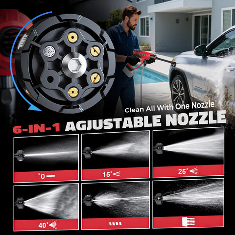 Ecarke foam cannon angled shot highlights deep car cleaning with rich soap suds.