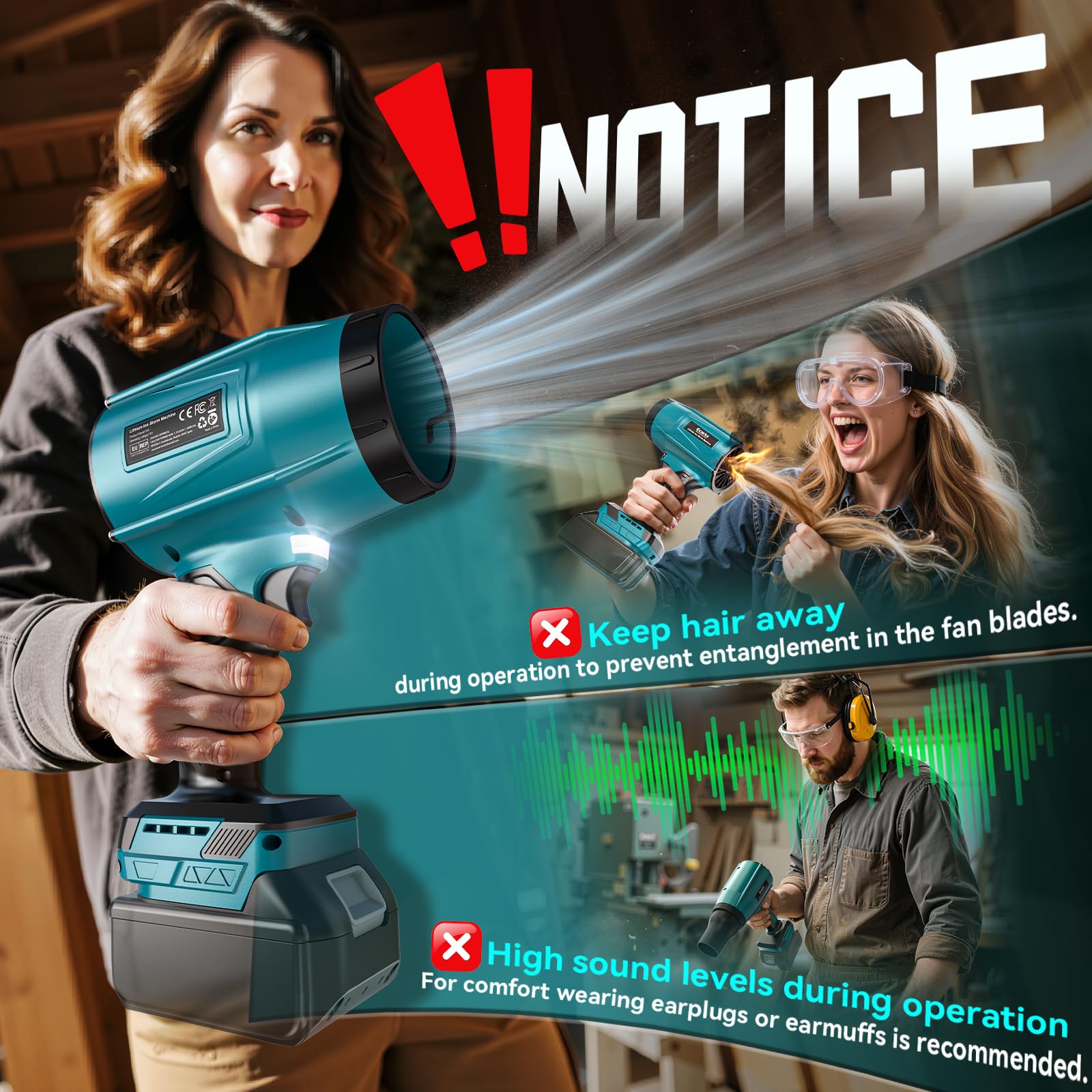 Ecarke cordless unit works with existing Makita batteries for mobility.
