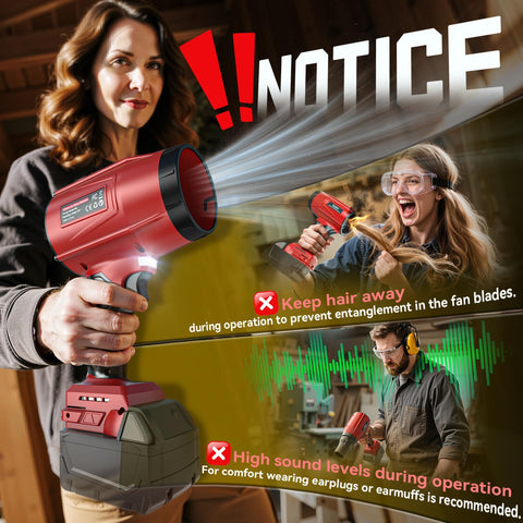 Ecarke safety features remind users to wear ear protection during use.