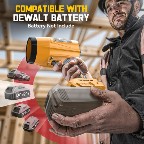 Ecarke variable speed trigger enables gentle to strong airflow when needed