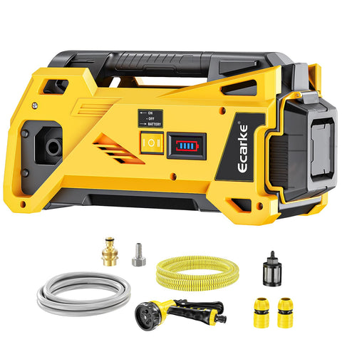 Ecarke water transfer pump 9.6 GPM compatible with Dewalt 20V batteries for quick draining