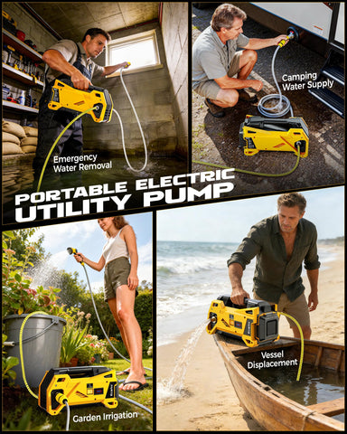 Ecarke ideal for pool draining, pond maintenance, and emergency drainage