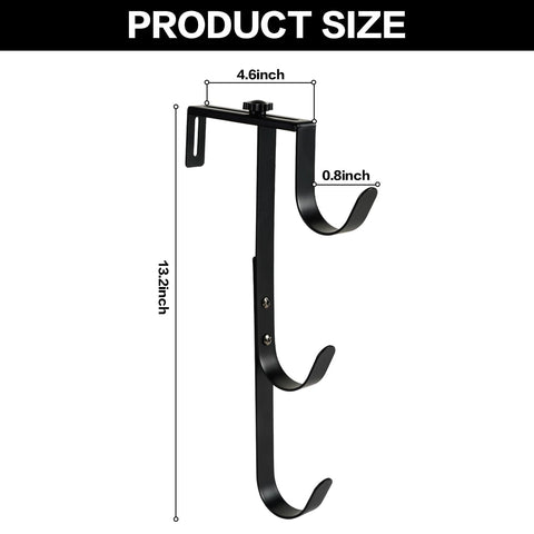 ECcandiedhaws adjustable fence hook installed on a fence for secure storage.