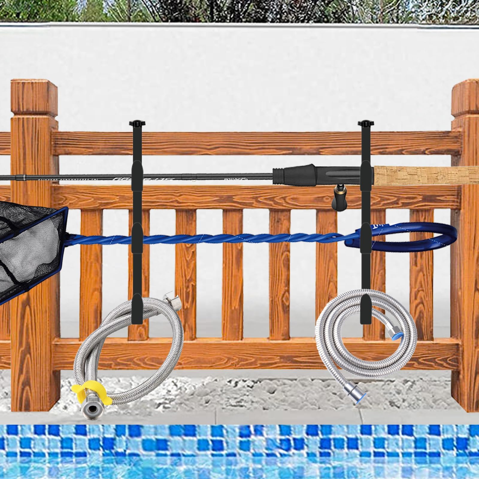 ECcandiedhaws adjustable hook locks securely for varying fence thickness.