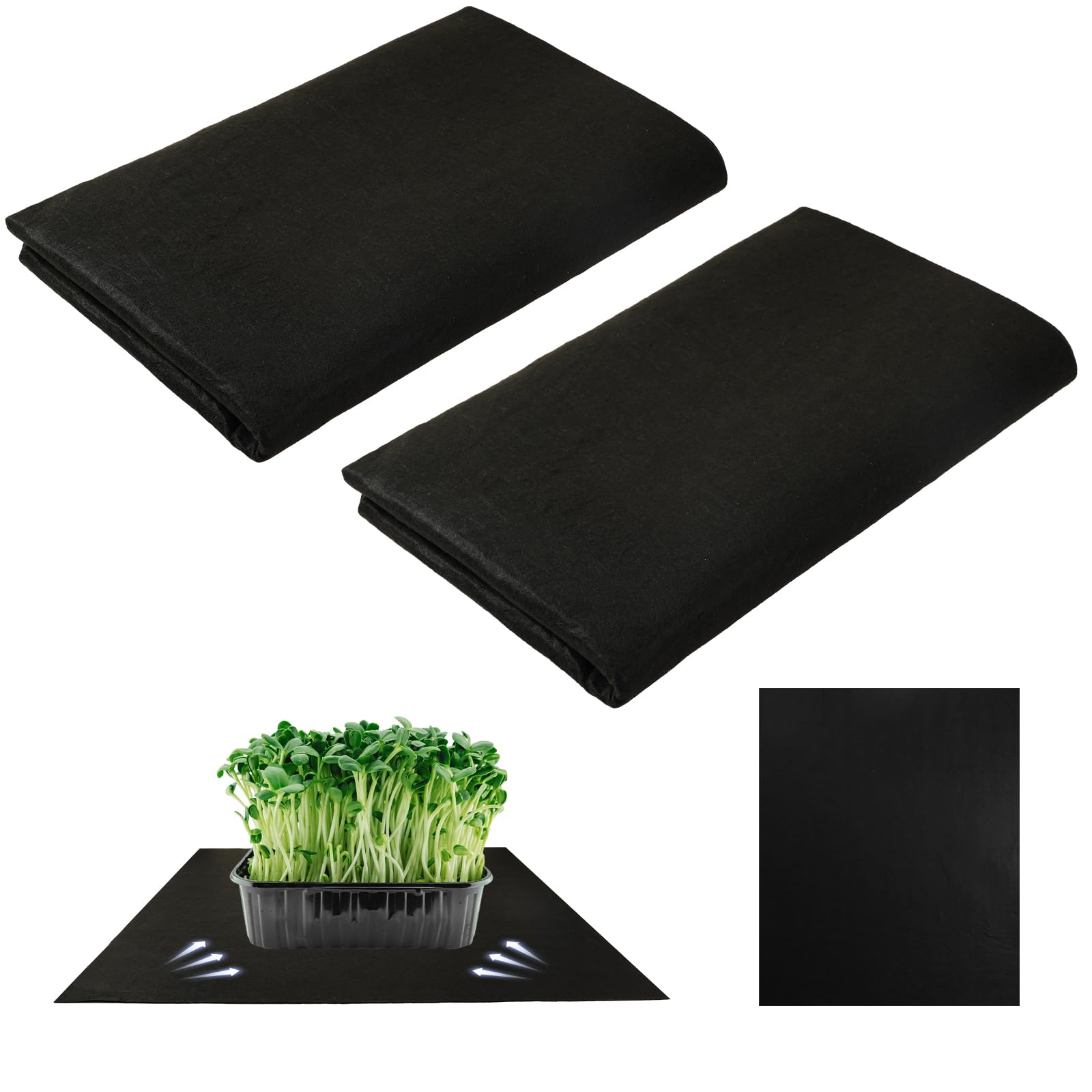 eccandiedhaws watering mat 2-pack front view enables easy plant hydration