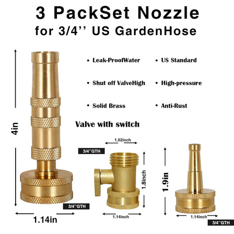 ECCLEUTH brass nozzle jet pattern for tough cleaning tasks.
