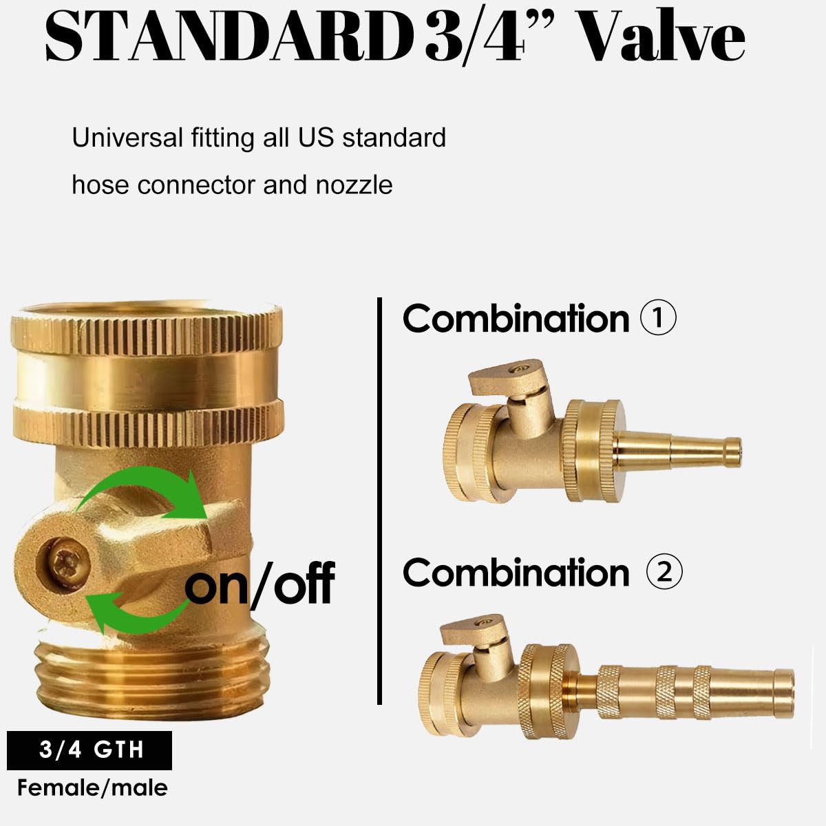 ECCLEUTH brass nozzle mist pattern ideal for watering delicate plants.