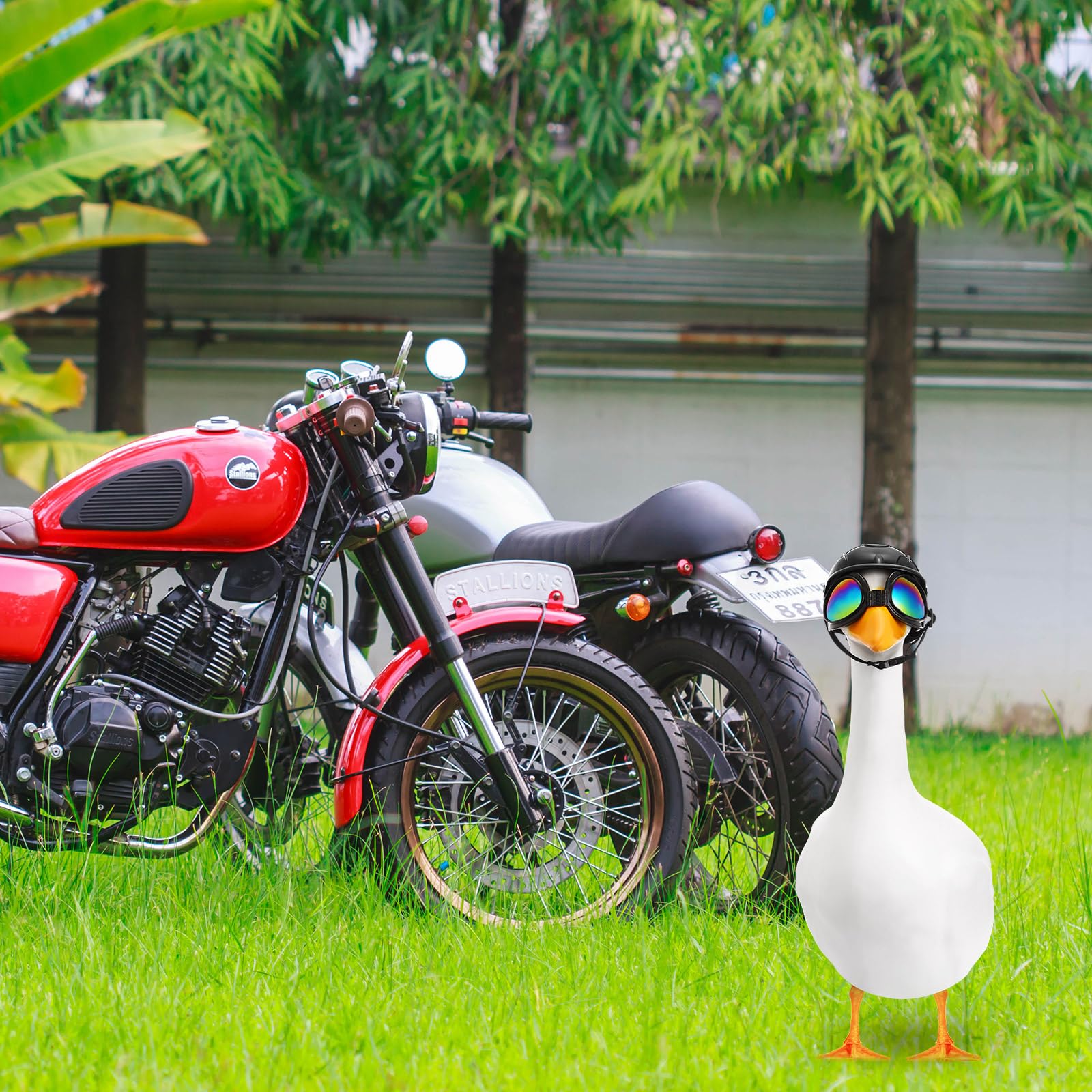 Eccliy goose party decor ideal for festive yard displays and entertaining