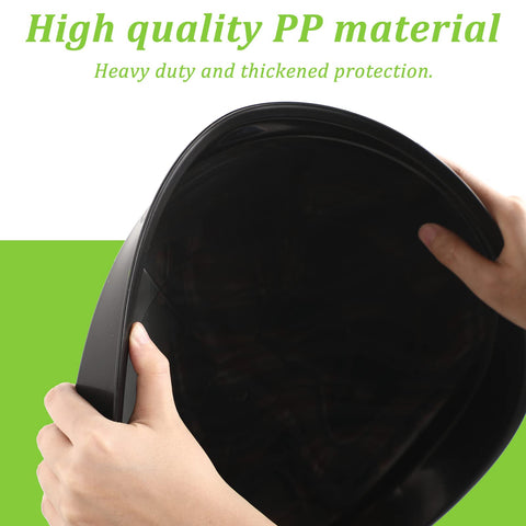 Eccliy leakproof saucer catches excess water to keep floors dry.