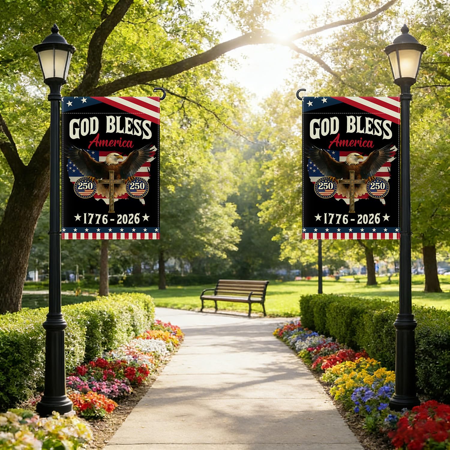 ECCYMY anniversary gift flag ideal for veterans and history lovers.