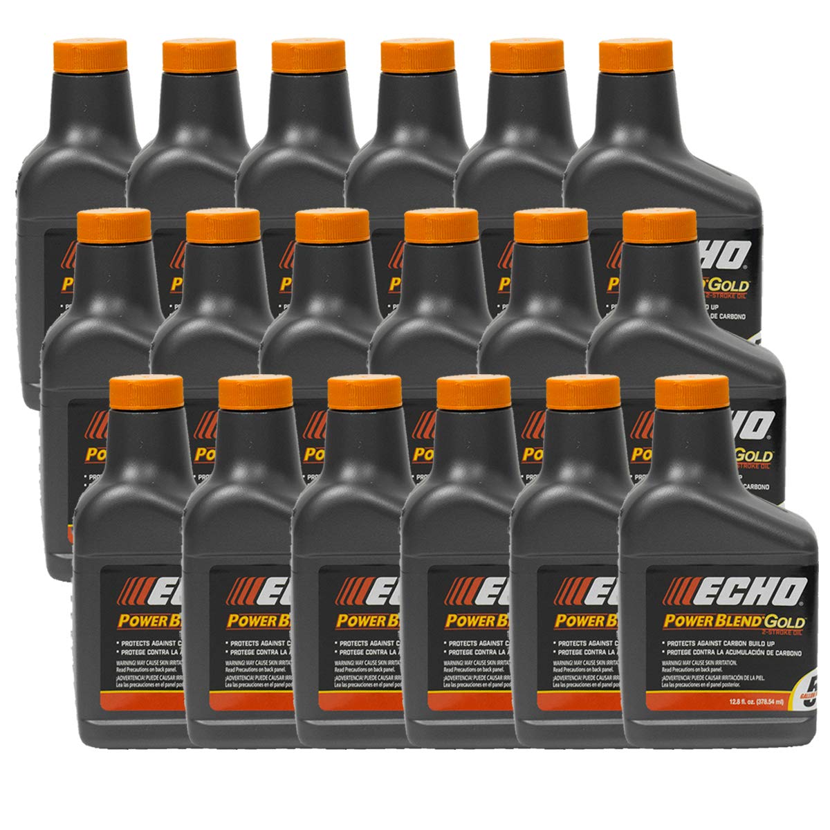 Echo 6450005 packaging shot for Power Blend 2-cycle oil, ideal for 2-stroke engines.