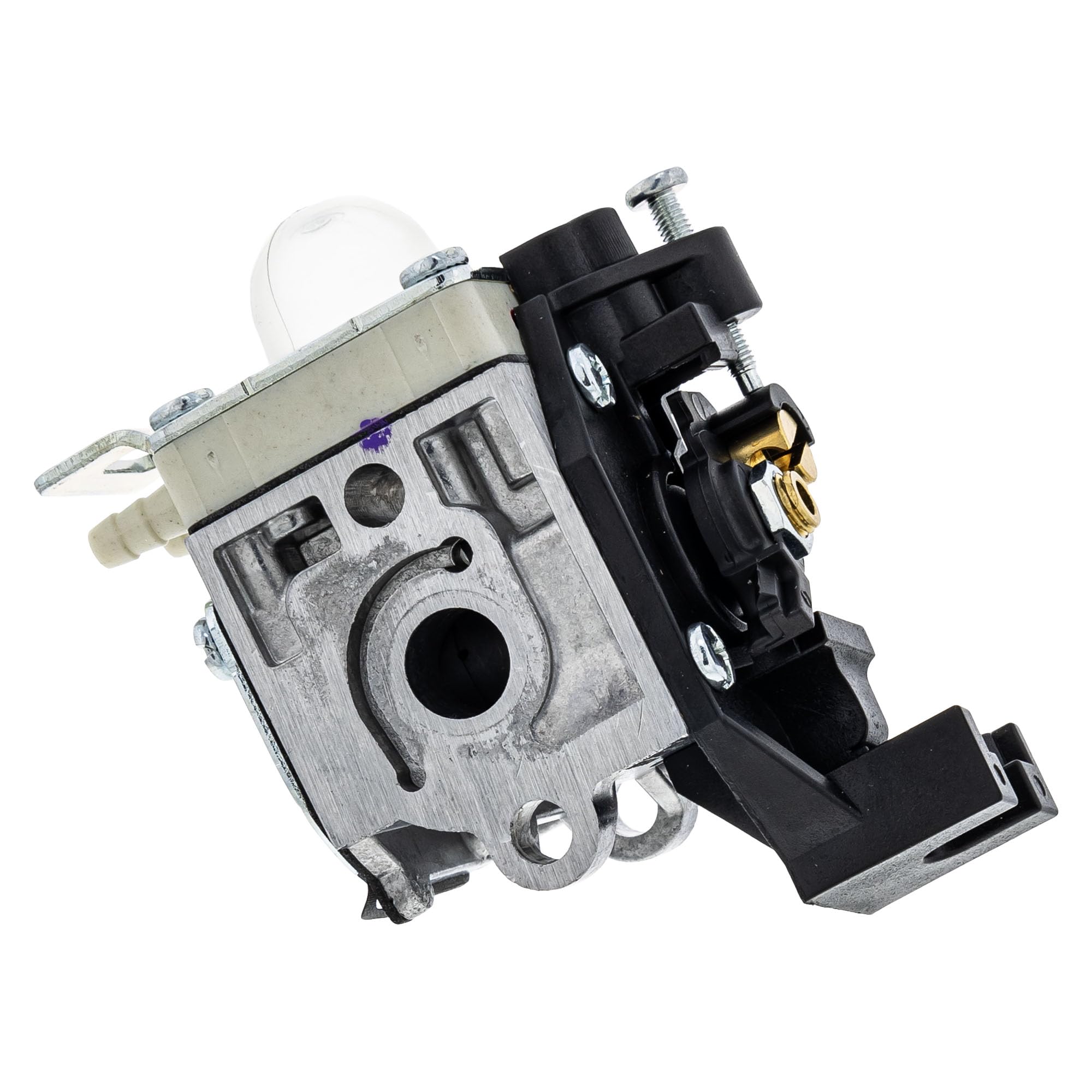 Echo A021004890 carburetor front view shows authentic OEM fit for easy installation.