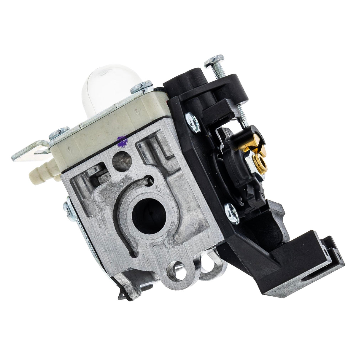 Echo A021004890 carburetor front view shows authentic OEM fit for easy installation.