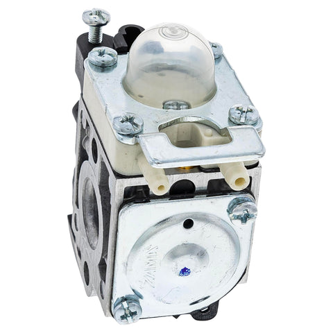 Echo A021004890 carburetor side profile highlighting compact, reliable replacement design.