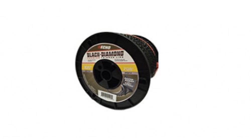 Echo Black Diamond trimmer line loaded in a trimmer, ready for rugged yard work.