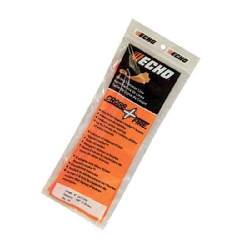 Echo Cross-Fire 8 in. nylon line for Rapid Loader, durable and ready for clean cuts.