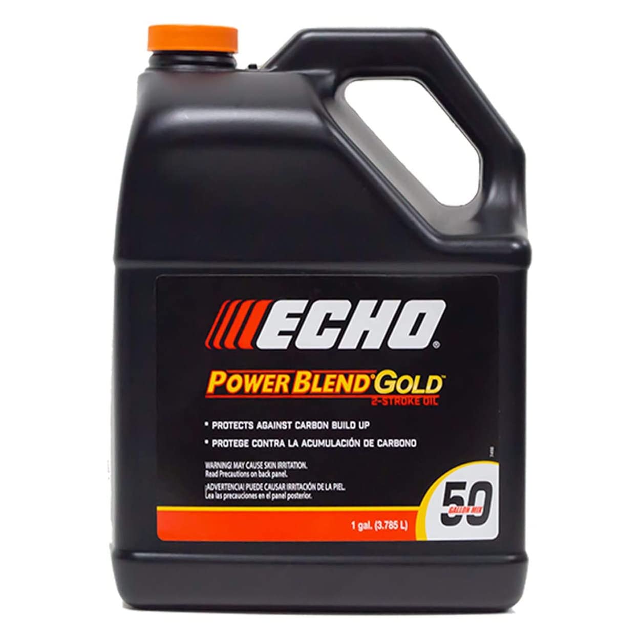 Echo Extended Life Power Blend 1-Gallon bottle shown for reliable two-cycle performance.